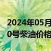 2024年05月17日最新更新黑龙江省哈尔滨市0号柴油价格查询