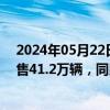 2024年05月22日快讯 乘联会：5月119日新能源车市场零售41.2万辆，同比增长26%