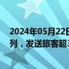 2024年05月22日快讯 中老铁路累计开行旅客列车突破5万列，发送旅客超3405万人次