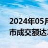 2024年05月24日快讯 开盘半小时，沪深两市成交额达2323亿元