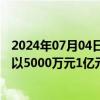 2024年07月04日快讯 天元宠物：董事长提议使用超募资金以5000万元1亿元回购公司股份