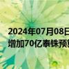 2024年07月08日快讯 泰国消费税局寻求为电动车激励计划增加70亿泰铢预算