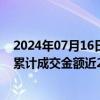 2024年07月16日快讯 全国碳排放权交易市场启动三周年，累计成交金额近270亿元