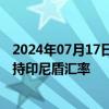 2024年07月17日快讯 印尼央行维持关键利率不变，继续支持印尼盾汇率