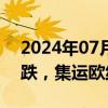 2024年07月22日快讯 国内商品期货多数收跌，集运欧线跌超9%