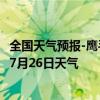 全国天气预报-鹰手营子矿天气预报承德鹰手营子矿2024年07月26日天气