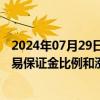 2024年07月29日快讯 上期所：调整螺纹钢期货部分合约交易保证金比例和涨跌停板幅度