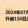 2024年07月31日快讯 日元对美元汇率一度升破150日元兑换1美元