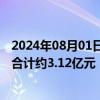 2024年08月01日快讯 威胜信息：中标南方电网项目，金额合计约3.12亿元