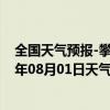 全国天气预报-攀枝花东区天气预报攀枝花攀枝花东区2024年08月01日天气