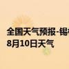 全国天气预报-锡林浩特天气预报锡林郭勒锡林浩特2024年08月10日天气