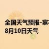 全国天气预报-察右前旗天气预报乌兰察布察右前旗2024年08月10日天气