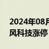 2024年08月26日快讯 风电股震荡走强，金风科技涨停