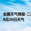 全国天气预报-二连浩特天气预报锡林郭勒二连浩特2024年08月26日天气