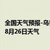 全国天气预报-乌鲁木齐天气预报乌鲁木齐乌鲁木齐2024年08月26日天气