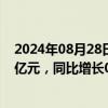 2024年08月28日快讯 华域汽车：上半年归母净利润28.63亿元，同比增长0.76%