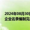 2024年08月30日快讯 2024中国贸促会跨境电商重点联系企业名录编制完成