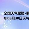 全国天气预报-攀枝花东区天气预报攀枝花攀枝花东区2024年08月30日天气