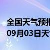 全国天气预报-金牛天气预报成都金牛2024年09月03日天气