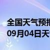 全国天气预报-建瓯天气预报南平建瓯2024年09月04日天气