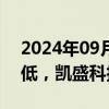 2024年09月06日快讯 消费电子概念震荡走低，凯盛科技触及跌停