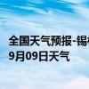 全国天气预报-锡林浩特天气预报锡林郭勒锡林浩特2024年09月09日天气