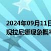 2024年09月11日快讯 世界气象组织最新预报：年底前后出现拉尼娜现象概率为60%