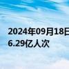 2024年09月18日快讯 中秋假期全社会跨区域人员流动量超6.29亿人次