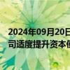 2024年09月20日快讯 证监会：支持合规稳健的优质证券公司适度提升资本使用效率