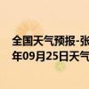 全国天气预报-张家口桥西天气预报张家口张家口桥西2024年09月25日天气