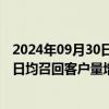 2024年09月30日快讯 某大型券商人士称不活跃账户较前期日均召回客户量增加35倍