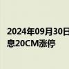 2024年09月30日快讯 鸿蒙概念再度走强，润和软件 安硕信息20CM涨停