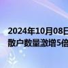 2024年10月08日快讯 散户“跑步”进场，部分指数型基金散户数量激增5倍